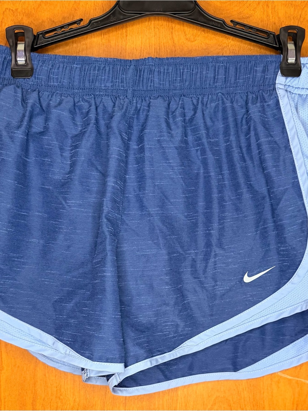 Nike Women’s Navy and Light Blue Running Shorts